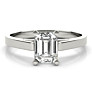 Colonial Emerald Cut Lab-Grown Diamond Ring - Side View