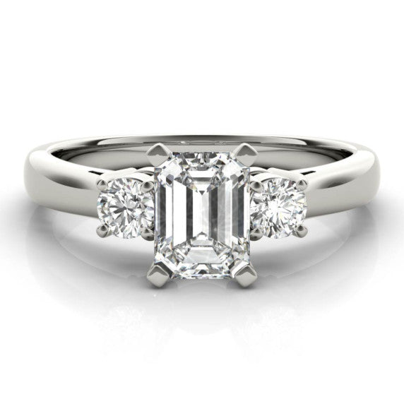 Bettina Emerald Cut Lab-Grown Diamond Ring - Main View - Vowmira lab-grown diamond jewelry