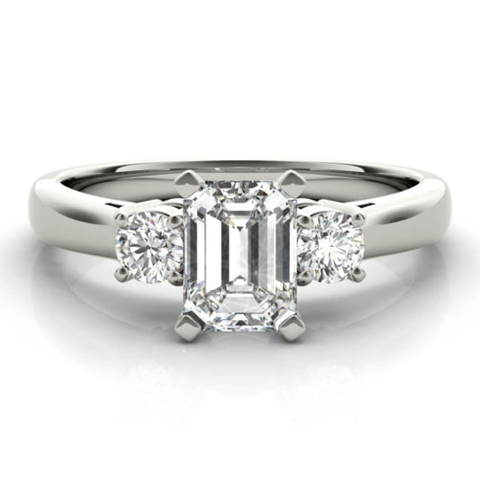 Bettina Emerald Cut Lab-Grown Diamond Ring - Main View - Vowmira lab-grown diamond jewelry