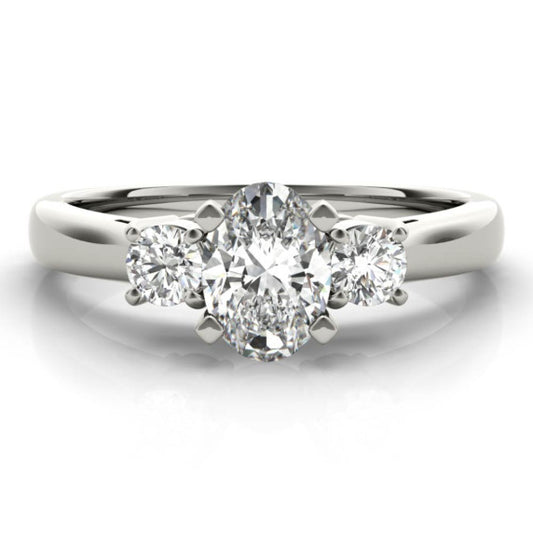 Bettina Oval Lab-Grown Diamond Ring - Main View - Vowmira lab-grown diamond jewelry