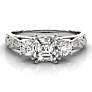 Madrid Asscher Cut Lab-Grown Diamond Ring - Side View - Vowmira lab-grown diamond jewelry