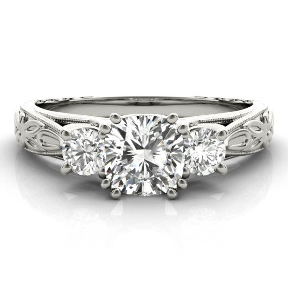 Madrid Cushion Cut Lab-Grown Diamond Ring - Main View