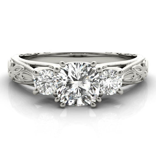 Madrid Cushion Cut Lab-Grown Diamond Ring - Main View - Vowmira lab-grown diamond jewelry