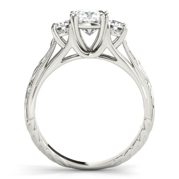 Madrid Cushion Cut Lab-Grown Diamond Ring - Detail View
