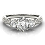 Madrid Oval Lab-Grown Diamond Ring - Side View - Vowmira lab-grown diamond jewelry