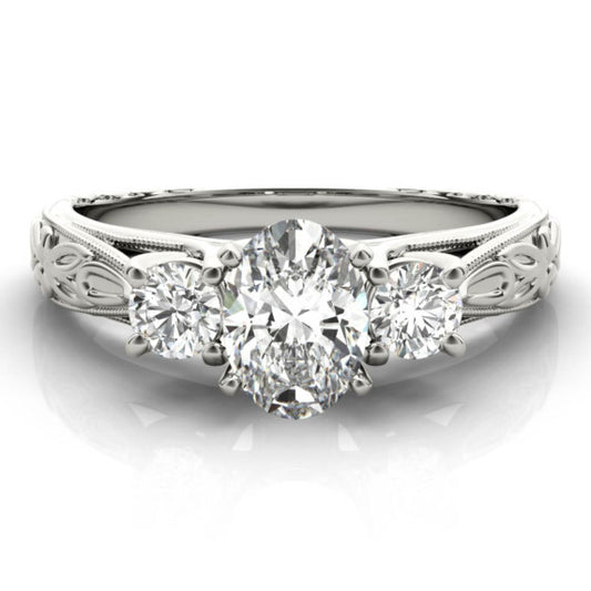 Madrid Oval Lab-Grown Diamond Ring - Main View - Vowmira lab-grown diamond jewelry