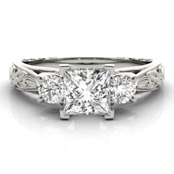 Madrid Princess Cut Lab-Grown Diamond Ring - Main View - Vowmira lab-grown diamond jewelry