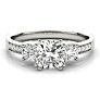 Denmark Cushion Cut Lab-Grown Diamond Ring - Side View