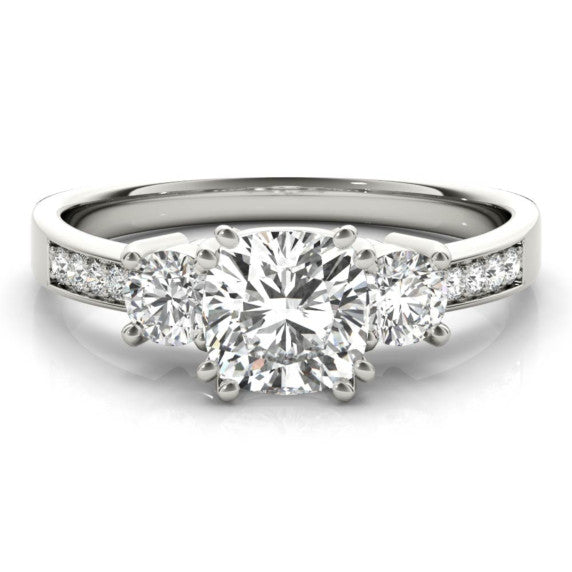 Denmark Cushion Cut Lab-Grown Diamond Ring - Main View - Vowmira lab-grown diamond jewelry