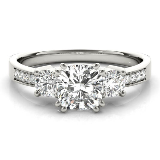 Denmark Cushion Cut Lab-Grown Diamond Ring - Main View - Vowmira lab-grown diamond jewelry