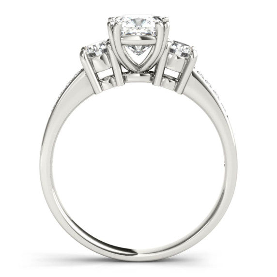 Denmark Cushion Cut Lab-Grown Diamond Ring - Detail View - Vowmira lab-grown diamond jewelry