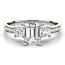 Denmark Emerald Cut Lab-Grown Diamond Ring - Side View