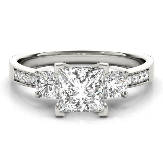Denmark Princess Cut Lab-Grown Diamond Ring - Main View - Vowmira lab-grown diamond jewelry