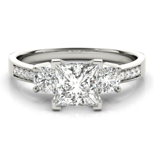 Denmark Princess Cut Lab-Grown Diamond Ring - Main View - Vowmira lab-grown diamond jewelry