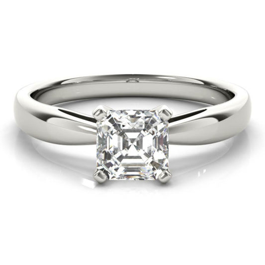 Aria Asscher Cut Lab-Grown Diamond Ring - Main View - Vowmira lab-grown diamond jewelry