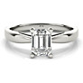 Aria Emerald Cut Lab-Grown Diamond Ring - View 2 - Vowmira lab-grown diamond jewelry