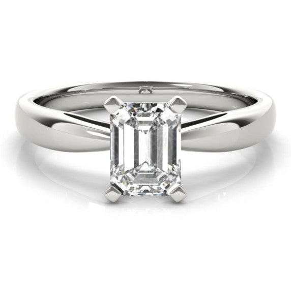 Aria Emerald Cut Lab-Grown Diamond Ring - Main View