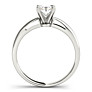 Aria Oval Lab-Grown Diamond Ring - Side View - Vowmira lab-grown diamond jewelry