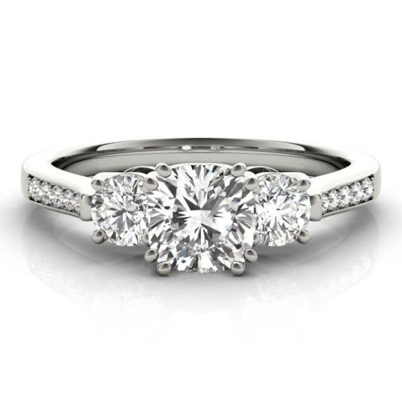 Lisbon Cushion Cut Lab-Grown Diamond Ring - Main View