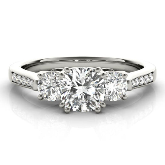Lisbon Cushion Cut Lab-Grown Diamond Ring - Main View - Vowmira lab-grown diamond jewelry