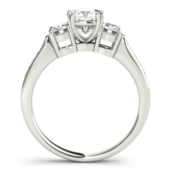 Lisbon Cushion Cut Lab-Grown Diamond Ring - Detail View