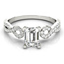 Infinity Emerald Cut Lab-Grown Diamond Ring - View 2 - Vowmira lab-grown diamond jewelry