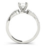Infinity Emerald Cut Lab-Grown Diamond Ring - Side View