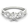 Infinity Oval Lab-Grown Diamond Ring - View 2