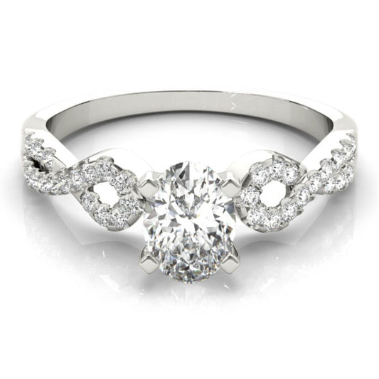 Infinity Oval Lab-Grown Diamond Ring - Main View - Vowmira lab-grown diamond jewelry