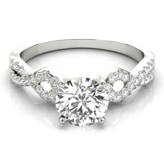 Infinity Asscher Cut Lab-Grown Diamond Ring - Main View - Vowmira lab-grown diamond jewelry