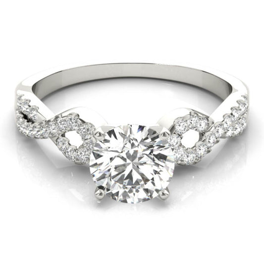 Infinity Asscher Cut Lab-Grown Diamond Ring - Main View - Vowmira lab-grown diamond jewelry