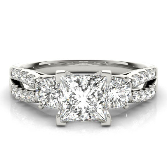 Cleopatra Princess Cut Lab-Grown Diamond Ring - Main View