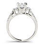 Cleopatra Princess Cut Lab-Grown Diamond Ring - Side View - Vowmira lab-grown diamond jewelry