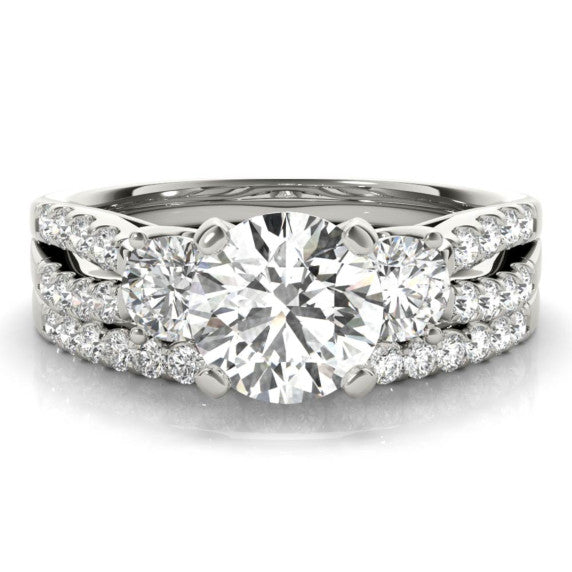 Cleopatra Lab-Grown Diamond Bridal Set - Main View