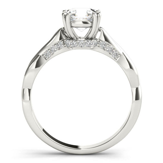 Private Garden Solitaire Lab-Grown Diamond Ring - Detail View
