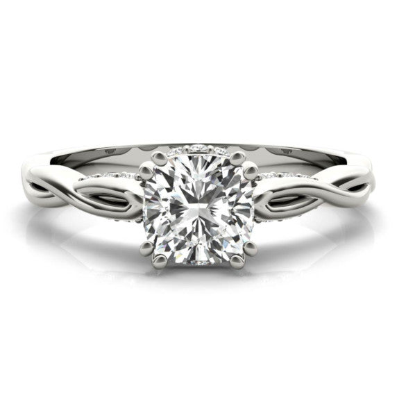Private Garden Cushion Cut Lab-Grown Diamond Ring - Main View