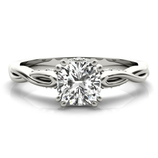 Private Garden Cushion Cut Lab-Grown Diamond Ring - Main View - Vowmira lab-grown diamond jewelry