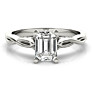 Private Garden Emerald Cut Lab-Grown Diamond Ring - Side View