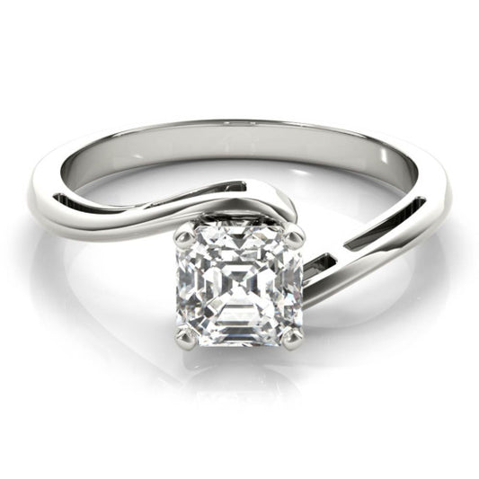 Opera Asscher Cut Lab-Grown Diamond Ring - Main View - Vowmira lab-grown diamond jewelry