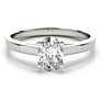 Classica Oval Lab-Grown Diamond Ring - Side View - Vowmira lab-grown diamond jewelry