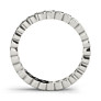 3.0mm Scalloped Channel Eternity Lab-Grown Diamond Band - Side View - Vowmira lab-grown diamond jewelry