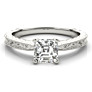 Natura Solitaire Lab-Grown Diamond Ring - Side View - Vowmira lab-grown diamond jewelry