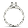 Natura Asscher Cut Lab-Grown Diamond Ring - Side View - Vowmira lab-grown diamond jewelry