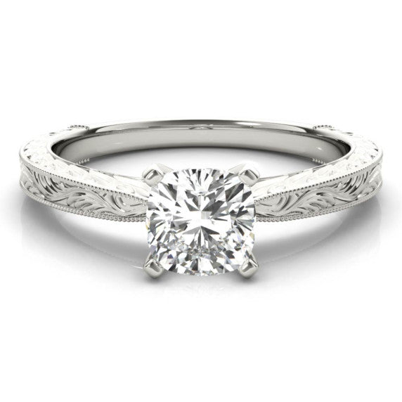 Natura Cushion Cut Lab-Grown Diamond Ring - Main View - Vowmira lab-grown diamond jewelry