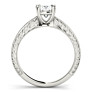 Natura Cushion Cut Lab-Grown Diamond Ring - Side View - Vowmira lab-grown diamond jewelry