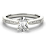 Natura Oval Lab-Grown Diamond Ring - Side View - Vowmira lab-grown diamond jewelry