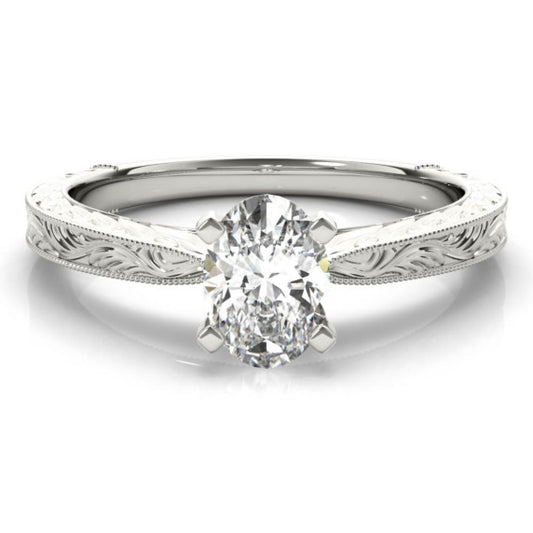 Natura Oval Lab-Grown Diamond Ring - Main View - Vowmira lab-grown diamond jewelry