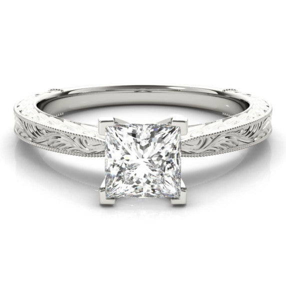 Natura Princess Cut Lab-Grown Diamond Ring - Main View - Vowmira lab-grown diamond jewelry