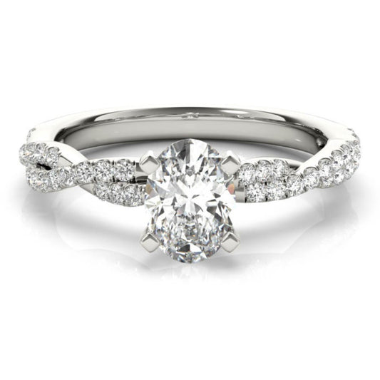 Eugenie Oval Lab-Grown Diamond Ring - Main View - Vowmira lab-grown diamond jewelry