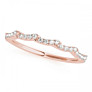 Delicate Double Weave Lab-Grown Diamond Band - View 2